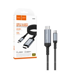 Hoco Cable UA43 Type-C to HDTV 4K 1.8M Metal Gray